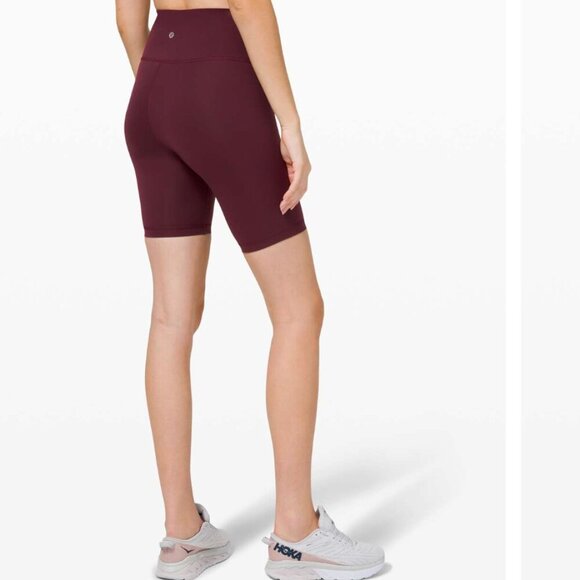 Lululemon Wunder Train High Rise Short 8" Cassis Size 4 - Picture 3 of 7